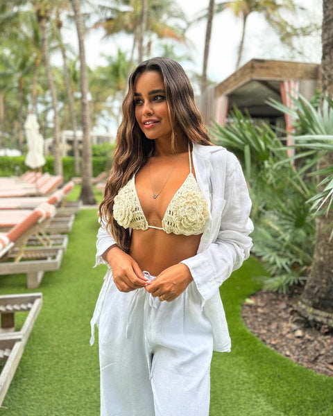 Calça Flare Linho – JORGEANE MOREIRA